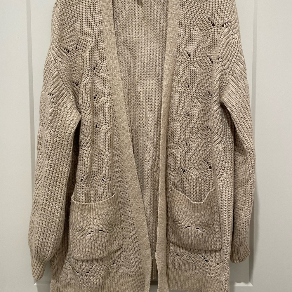 Beige Knit Women's Sweater